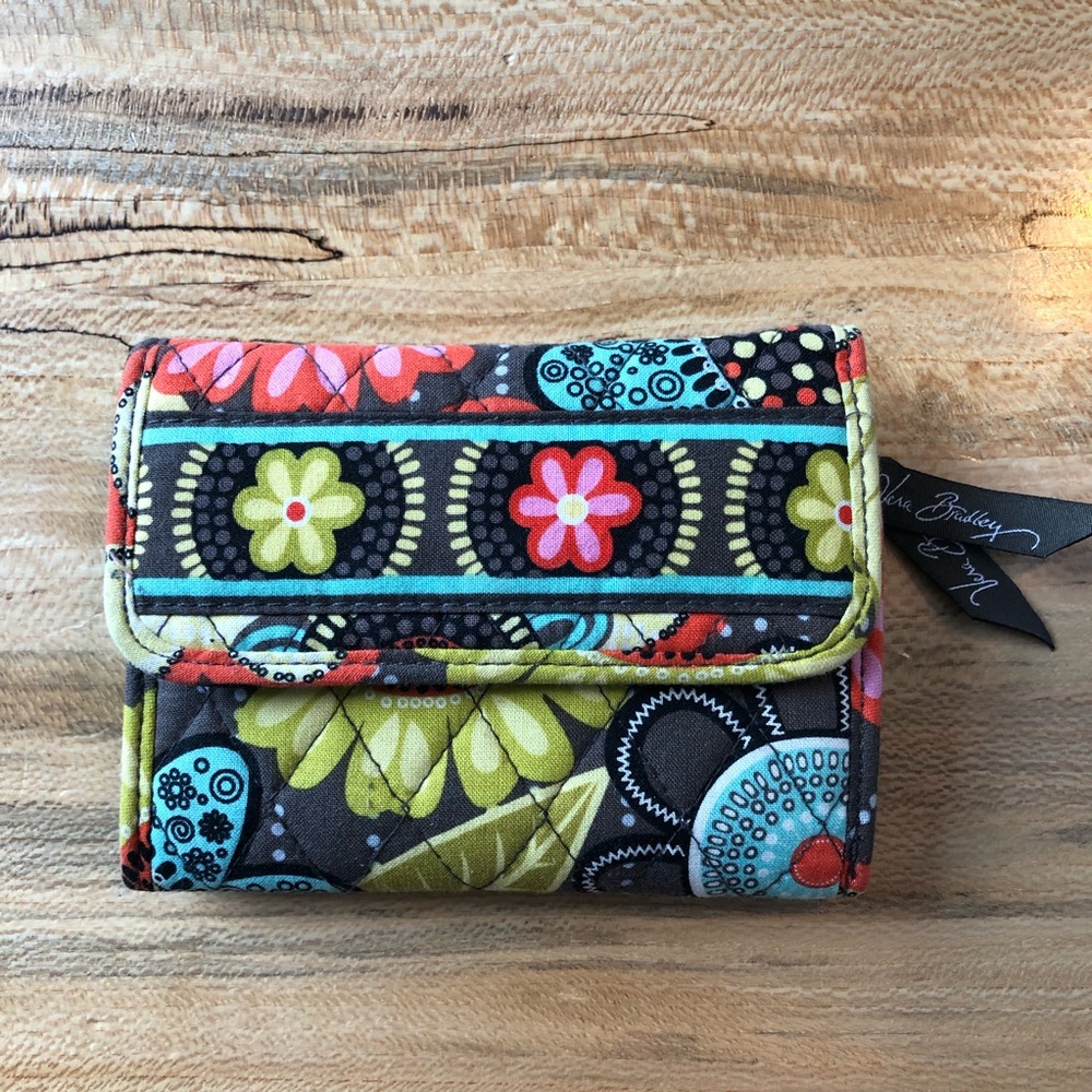 Vera Bradley Flower Print Trifold Wallet
